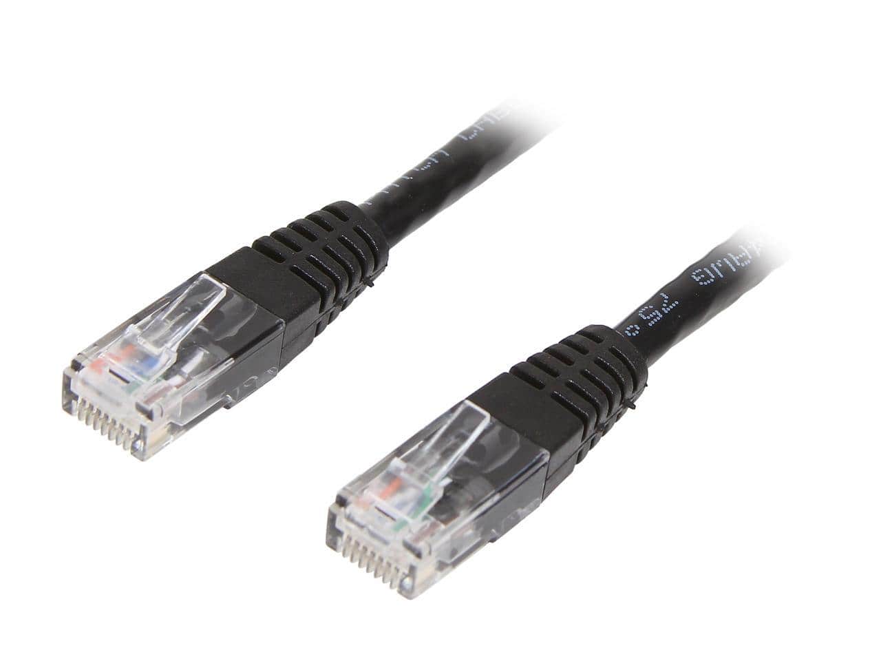StarTech.com - C6PATCH25BK 25 ft. Cat 6 Black Molded Cat6 UTP Patch Cable
