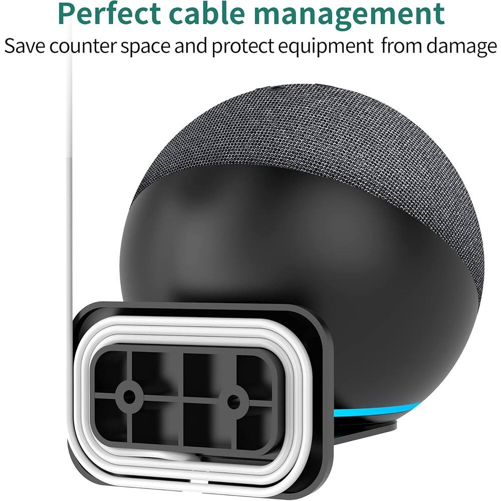 Perfect cable management  
Save counter space and protect equipment from damage