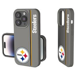Keyscaper - NFL - Pittsburgh Steelers iPhone Soft Touch Case - 15 - Gray