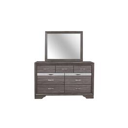Global Furniture USA - Traditional Glam Seville Grey Mirror - Malamine Grey