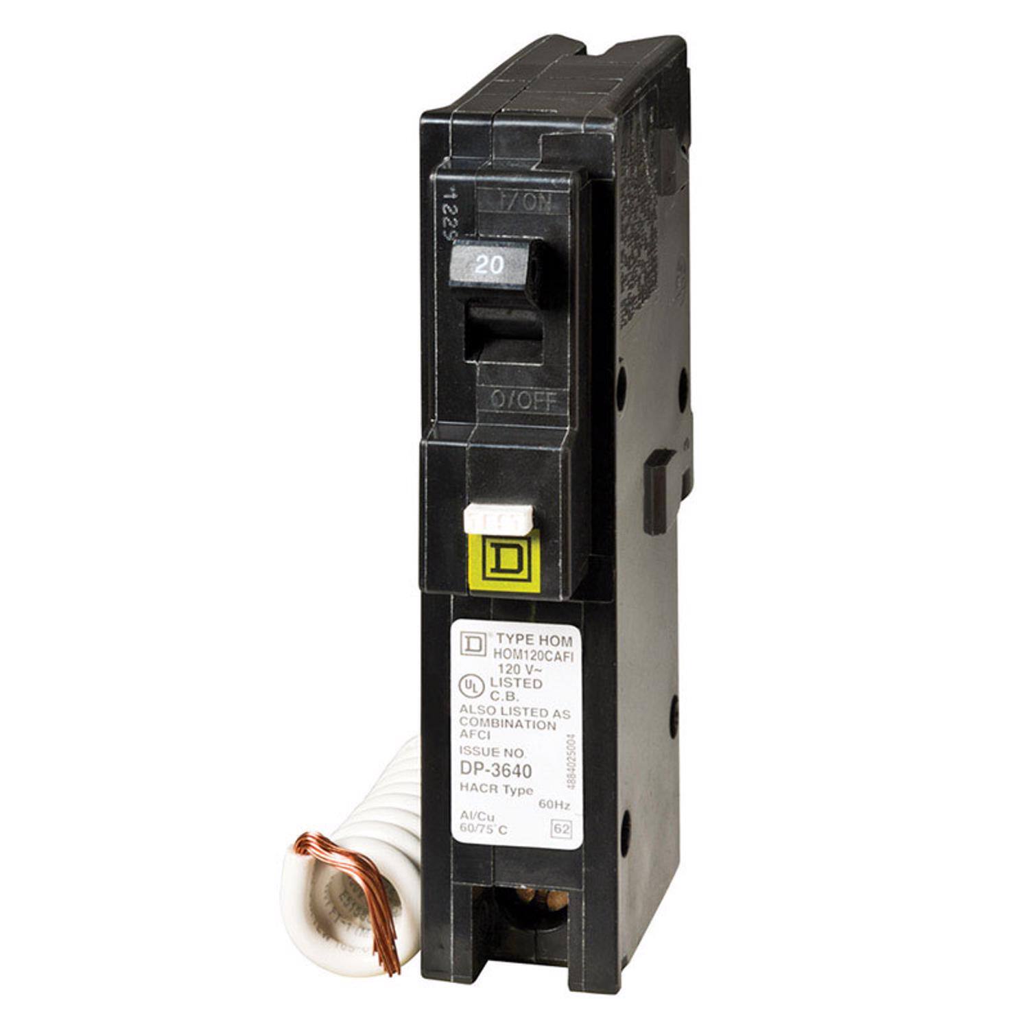 1229 2 2 S F/ON 20 0/OFF T TYPE HOM120CAFI 120 V~ U LISTED. ALSO LISTED AS COMBINATION AFCI ISSUE NO DP-3640 HACR 884025004 Type GOHz AV/Cu 60/75 C 62 E515

PE HOM
HOM120CAFI
120 V~
U LISTED
ALSO LISTED AS
COMBINATION
AFCI
ISSUE NO
DP-3640
HACR Type
A/Cu
60/75 C
62