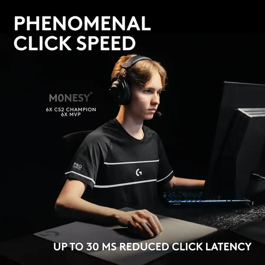 PHENOMENAL CLICK SPEED MONESY 6X CS2 CHAMPION 6X MVP PRO SERIES UP TO 30 MS REDUCED CLICK LATENCY