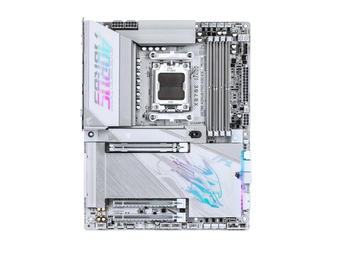 AORUS 5  
AMD RYZEN  
Socket AM5  
SERIES  
ICE PRO  
X3D  
BE PRO  
AM5  
X87BE  
X  
ADRUS  
XB7BE  
DORS  
2  
GIGABYTE  
USB  
USB3