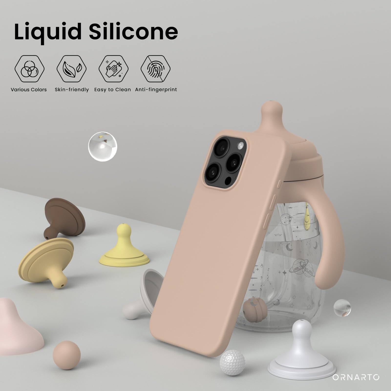 Liquid Silicone, Various Colors, Skin-friendly, Easy to Clean, Anti-fingerprint, ORNARTO