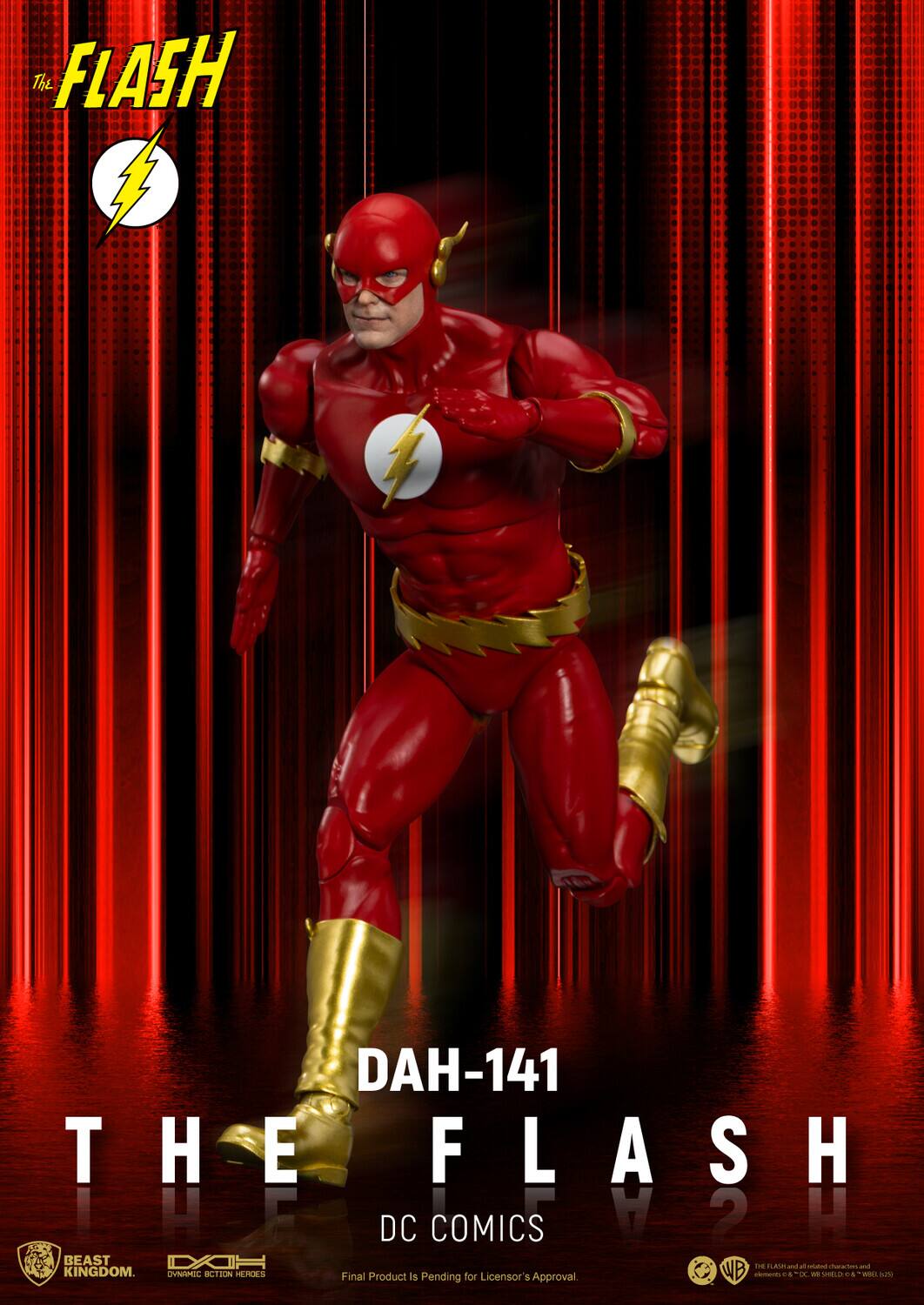 The FLASH DAH-141 THE FLASH LHF DC COMICS A 2 H BEAST DOY ITE ALa a - n and KINGDOM. OYNIMIC CTION HEADES Final Product is Pending for Licensor's Approval WB diert -. - SHELO -. ws