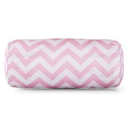Majestic Home - Bolster Pillow Chevron BabyPink - Pink