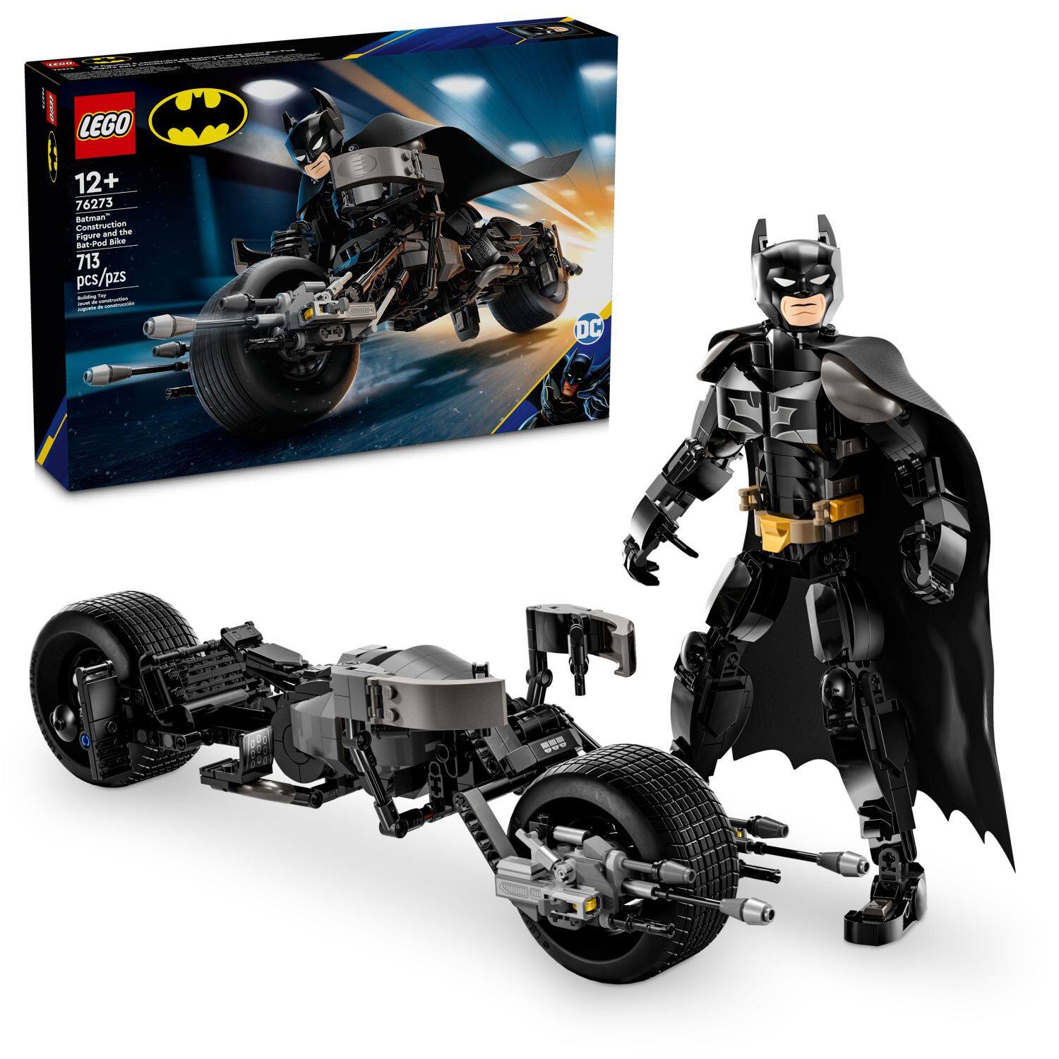 LEGO - DC Batman: Batman Construction Figure & the Bat-Pod Bike Action Toy 76273