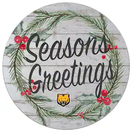 Jardine - Northern Colorado Bears 20'' x 20'' Season's Greetings Circle - White