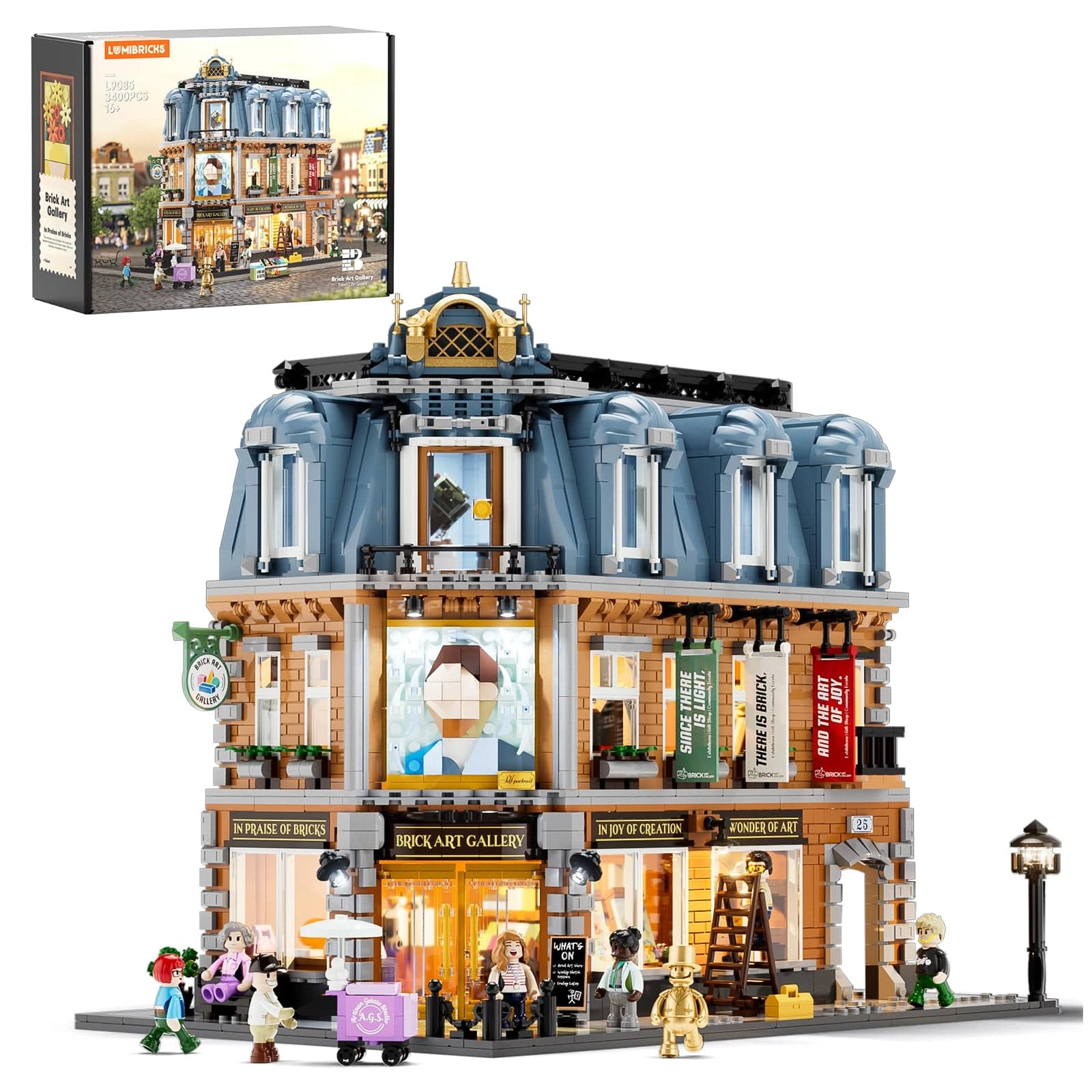 Lumibricks - Brick Art Gallery Lighting Building Set, 3400 Pieces Modular City Display Model Kit for Ages 16+ price history on PriceWatchPro