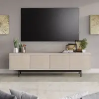 Camden&Wells - Janika TV Stand for Most TVs up to 75" - White Wash - Front_Zoom