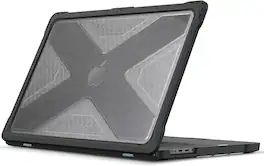 Fintie - Rugged Case for MacBook Pro 14 Inch (2021-2026 Release) with M5 M4 M3 M2 M1 Chip, TPU Bumper, Hard Shell Cover - Glittering Clear