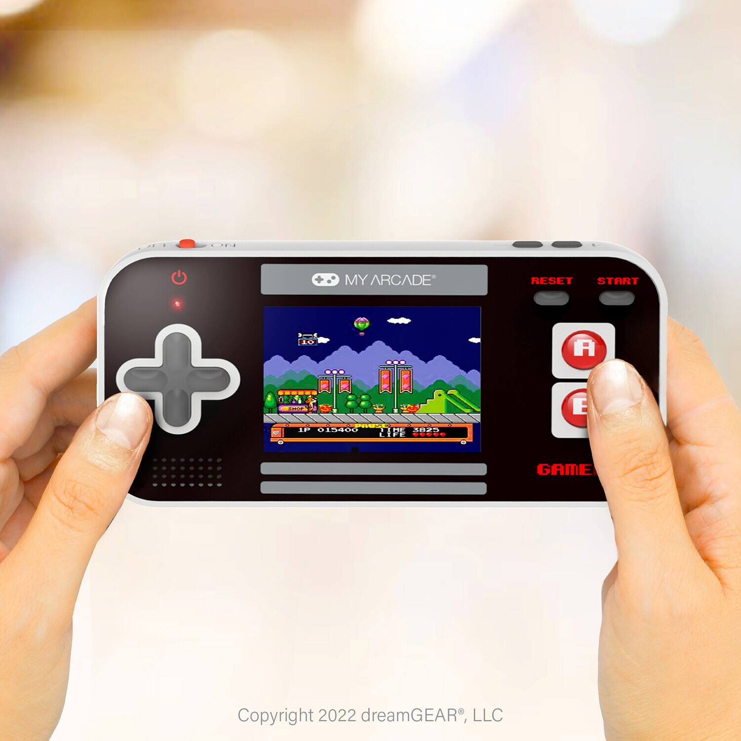 MY ARCADE

RESET START

GAME

Copyright 2022 dreamGEAR, LLC