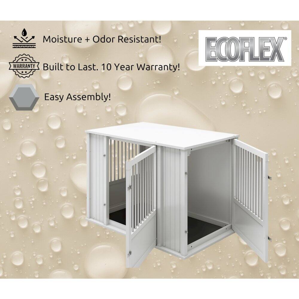 Moisture + Odor Resistant!  
ECOFLEX WARRANTY  
Built to Last. 10 Year Warranty!  
Easy Assembly!