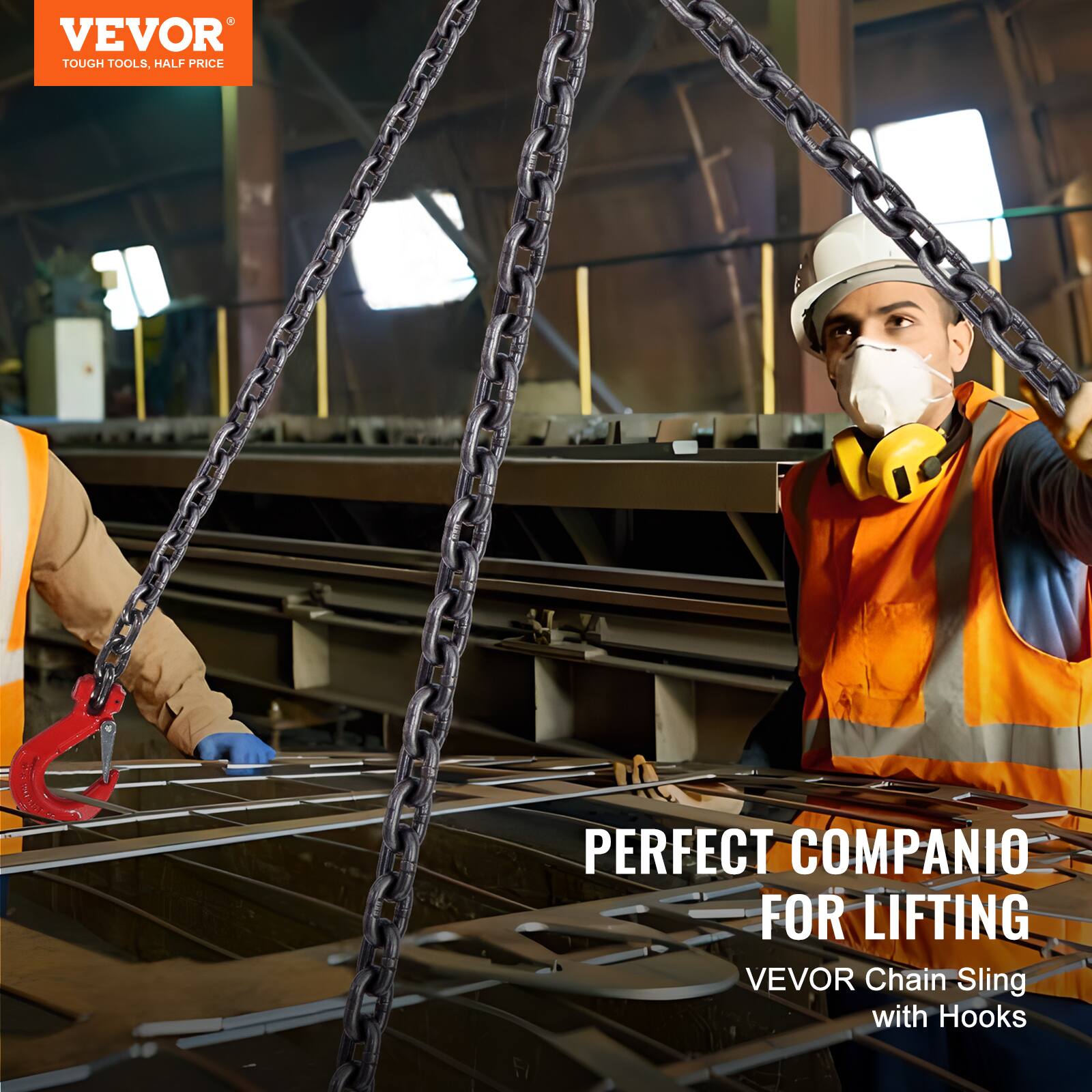 VEVOR TOUGH TOOLS, HALF PRICE

PERFECT COMPANION FOR LIFTING

VEVOR Chain Sling with Hooks