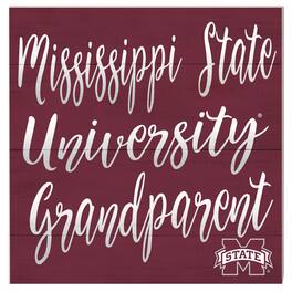Jardine - Mississippi State Bulldogs 10'' x 10'' Grandparent Plaque - Maroon