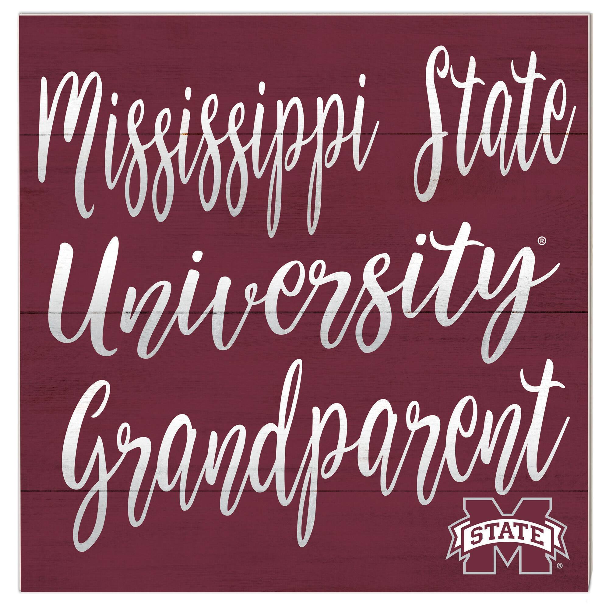 Mississippi State Bulldogs 10'' x 10'' Grandparent Plaque