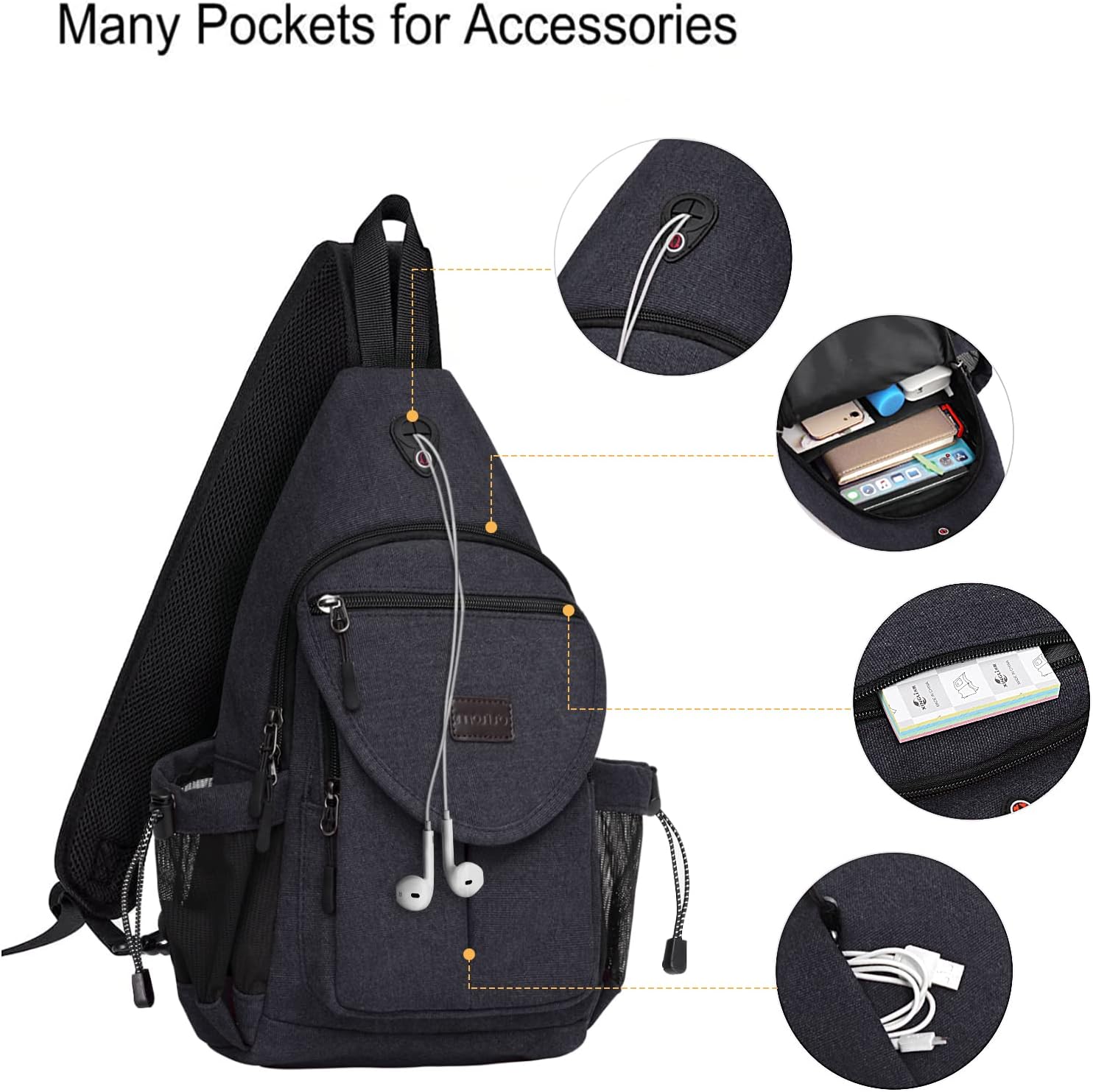 Many Pockets for Accessories