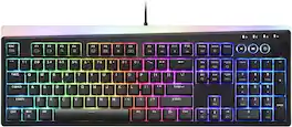 HM 1810 - K71m Rgb Mechanical Gaming With Media Control Knob Switches brown W full Nkro Pbt Keycaps Multimedia Hotkey - Black