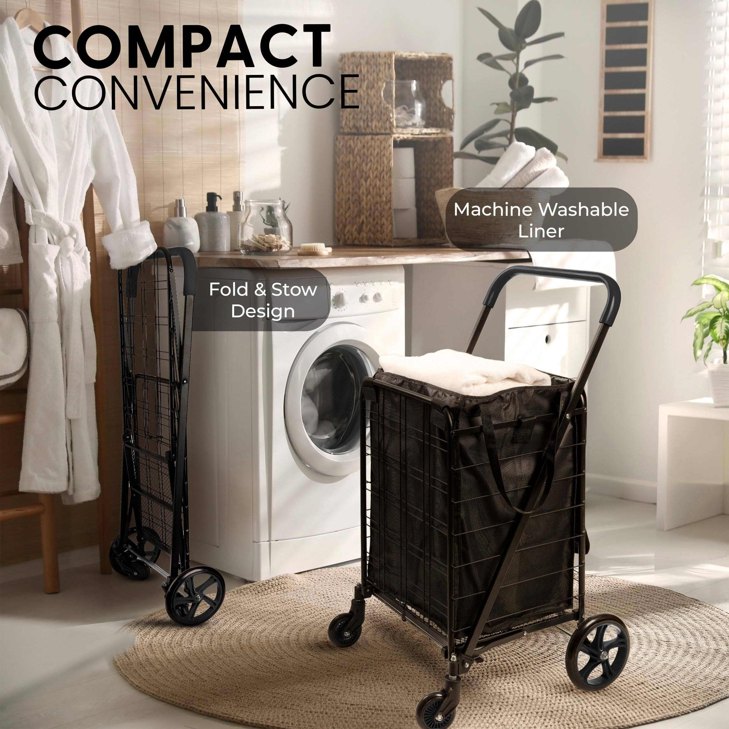 COMPACT CONVENIENCE

Machine Washable Liner

Fold & Stow Design