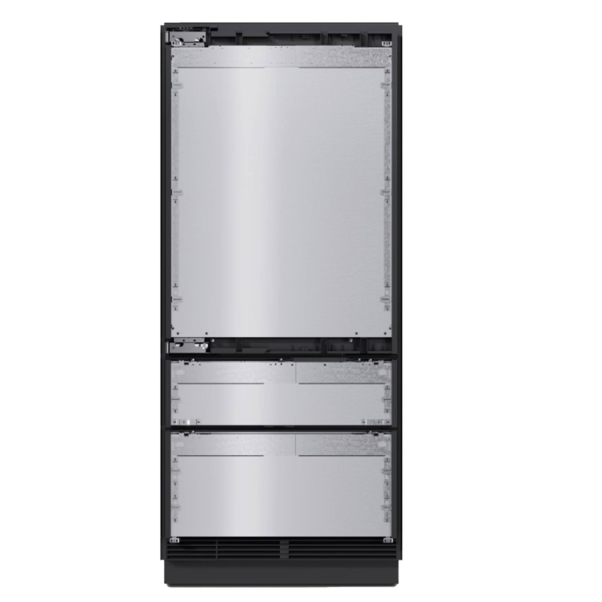 Left. Miele - KFMC 3846 L 36" 18.8 Cubic Feet Bottom Mount MasterCool Fridge-Freezer - Panel Ready.