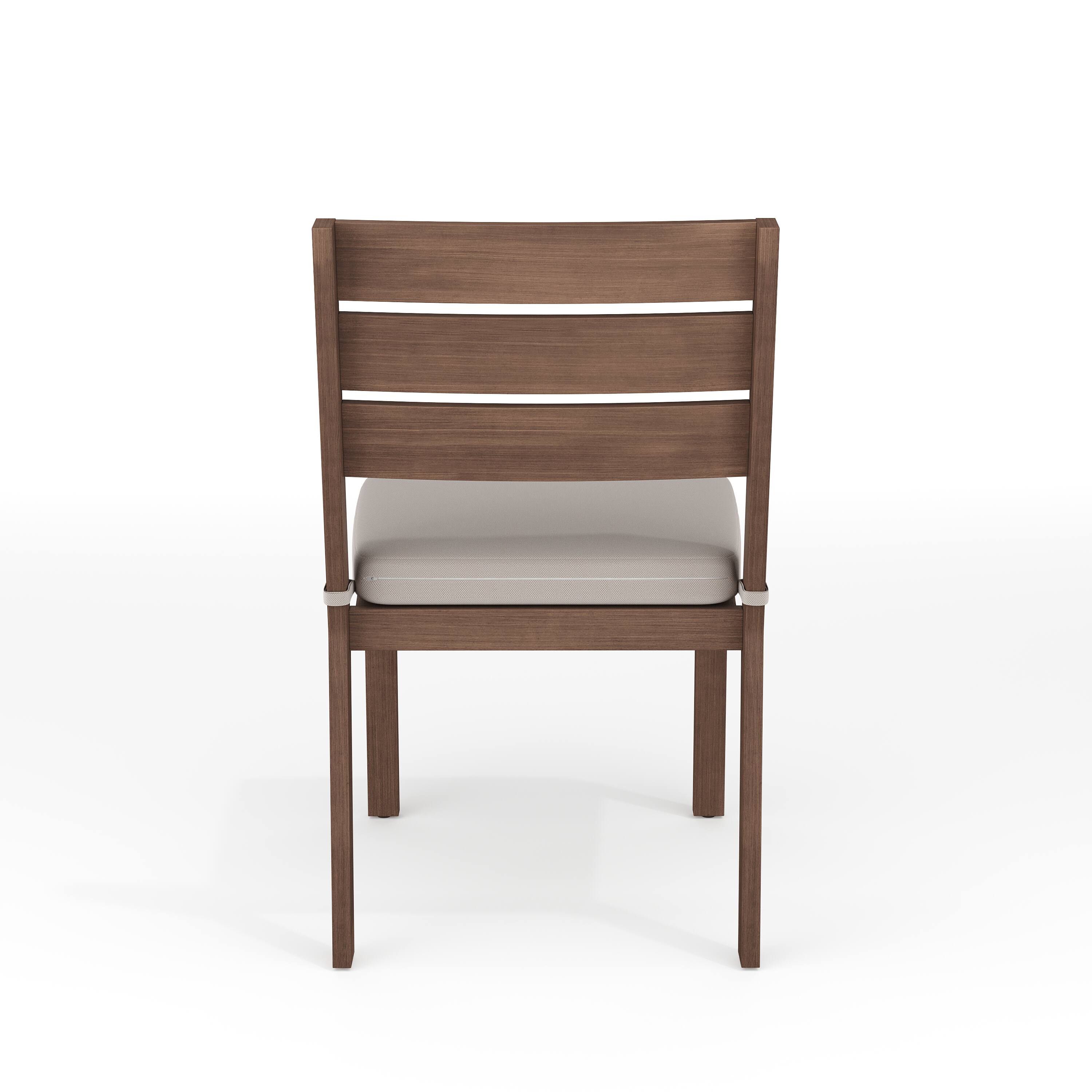 Alt View 8. Martha Stewart - Bedford All-Weather Stacking Patio Side Dining Chair with Seat Cushion - Brown.