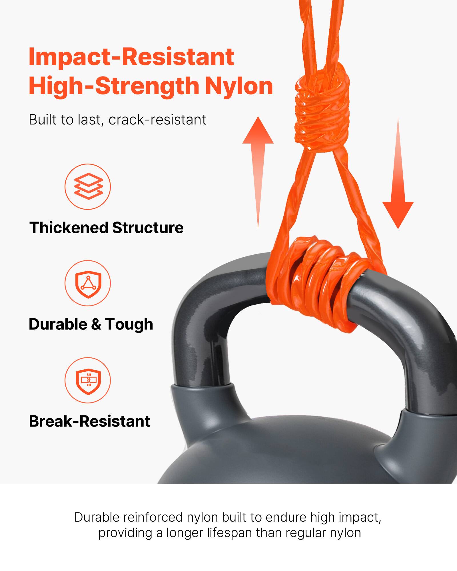 Impact-Resistant High-Strength Nylon

Built to last, crack-resistant

Thickened Structure

Durable & Tough

Break-Resistant

Durable reinforced nylon built to endure high impact, providing a longer lifespan than regular nylon
