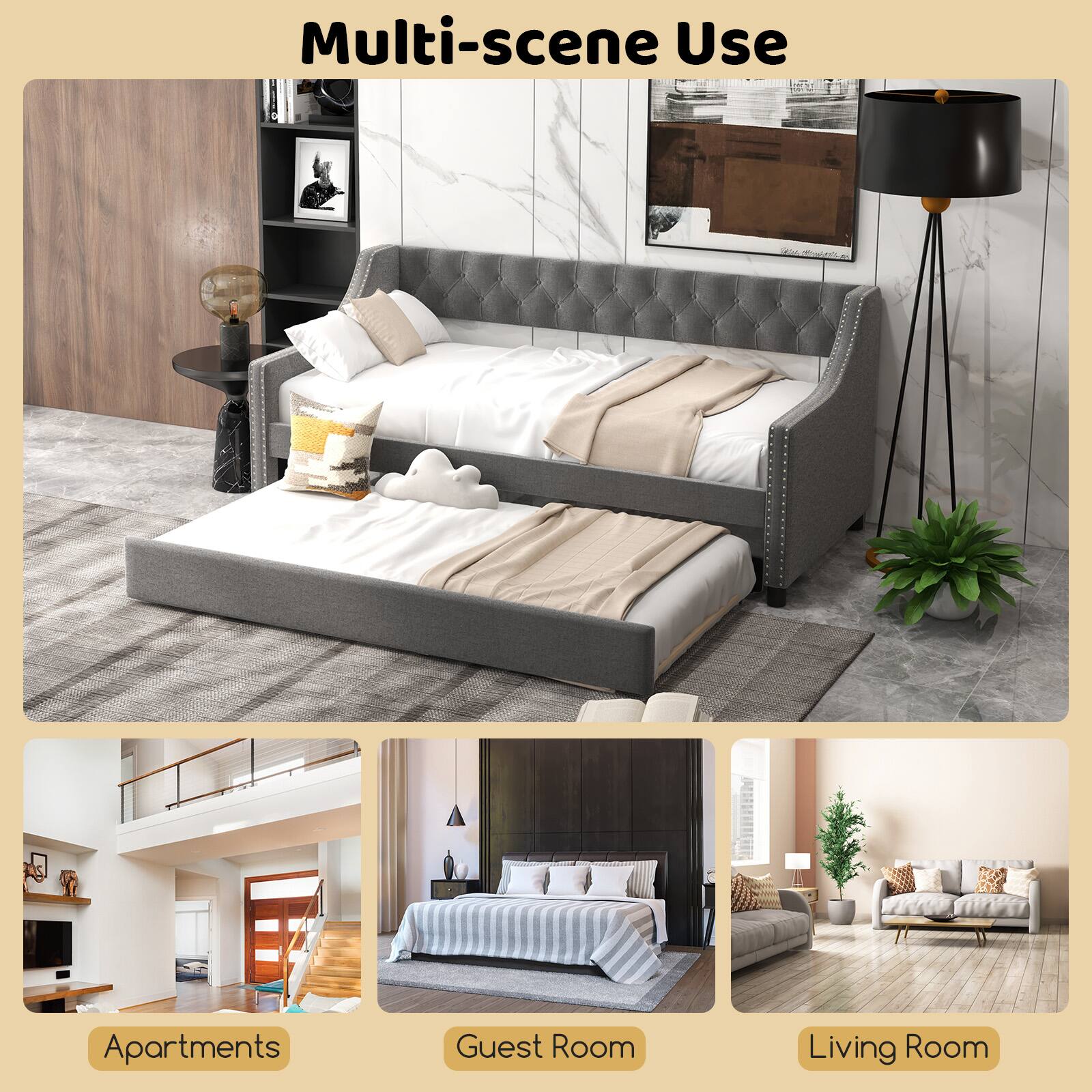 Multi-scene Use Apartments Guest Room Living Room