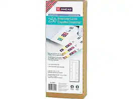 Smead - Smartstrip Laser File Folder Labels, 1 1/2" x 7 1/2", Bright 250/Pack - White