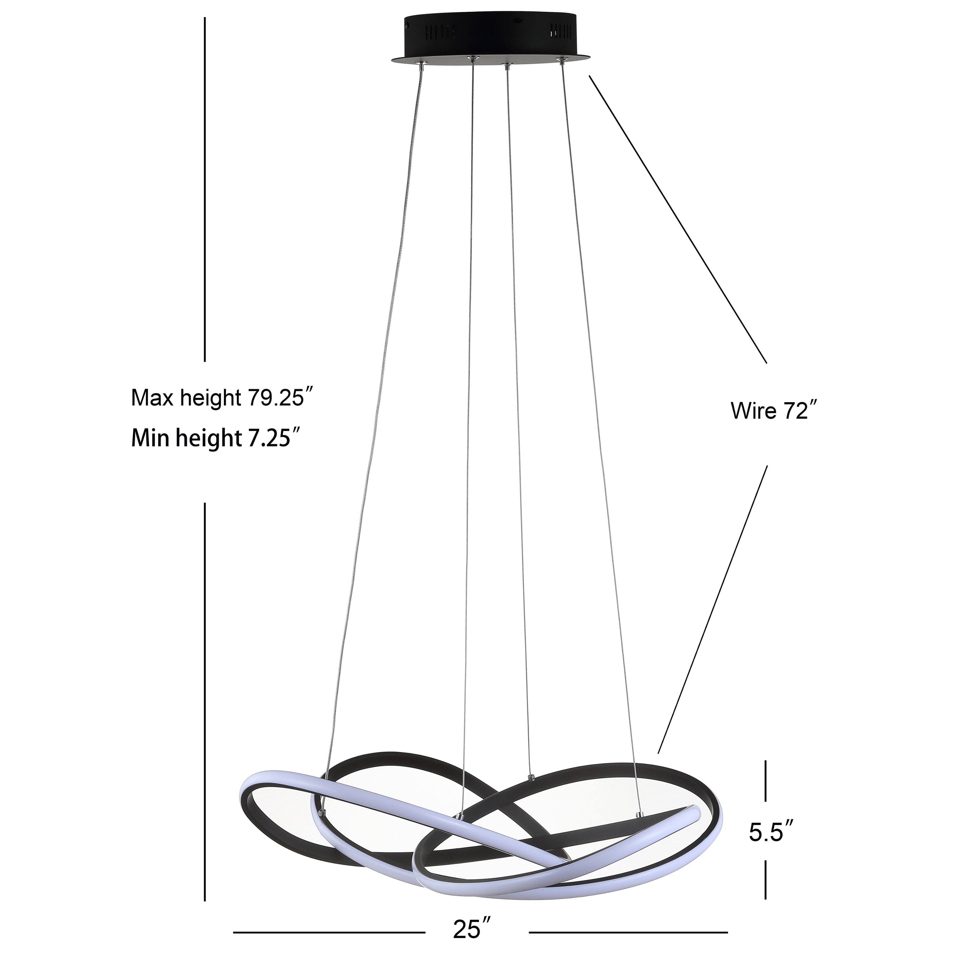 Max height 79.25"  
Min height 7.25"  
Wire 72"  
5.5"  
25"