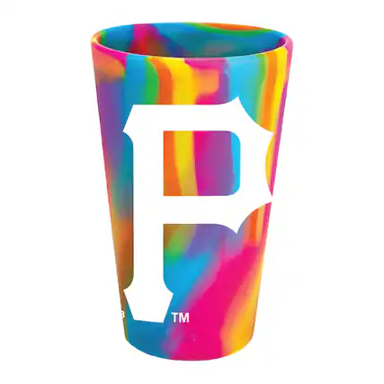 Front. WinCraft - Pittsburgh Pirates 16oz. Fashion Silicone Pint Glass - Multicolor.