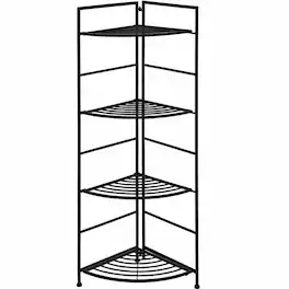 Kadyn - Raised Planter Stand, Large Space Flower Rack Shelf,4 Tier Folding Metal Shelf Plant Stand Storage Open Display Rack
