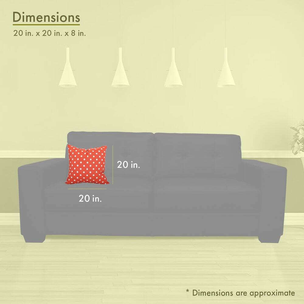 Dimensions  
20 in. x 20 in. x 8 in.  

20 in.  
20 in.  

*Dimensions are approximate