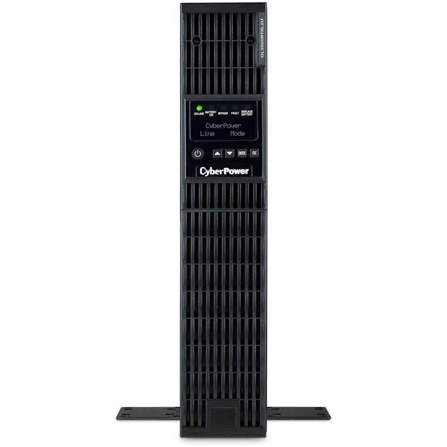 CyberPower - Smart App Online UPS 3000VA 100-125V Sine Wave LCD Rack/Tower UPS - Black