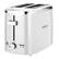 Front. Bella - 2-Slice Extra-Wide Slot Toaster - White.
