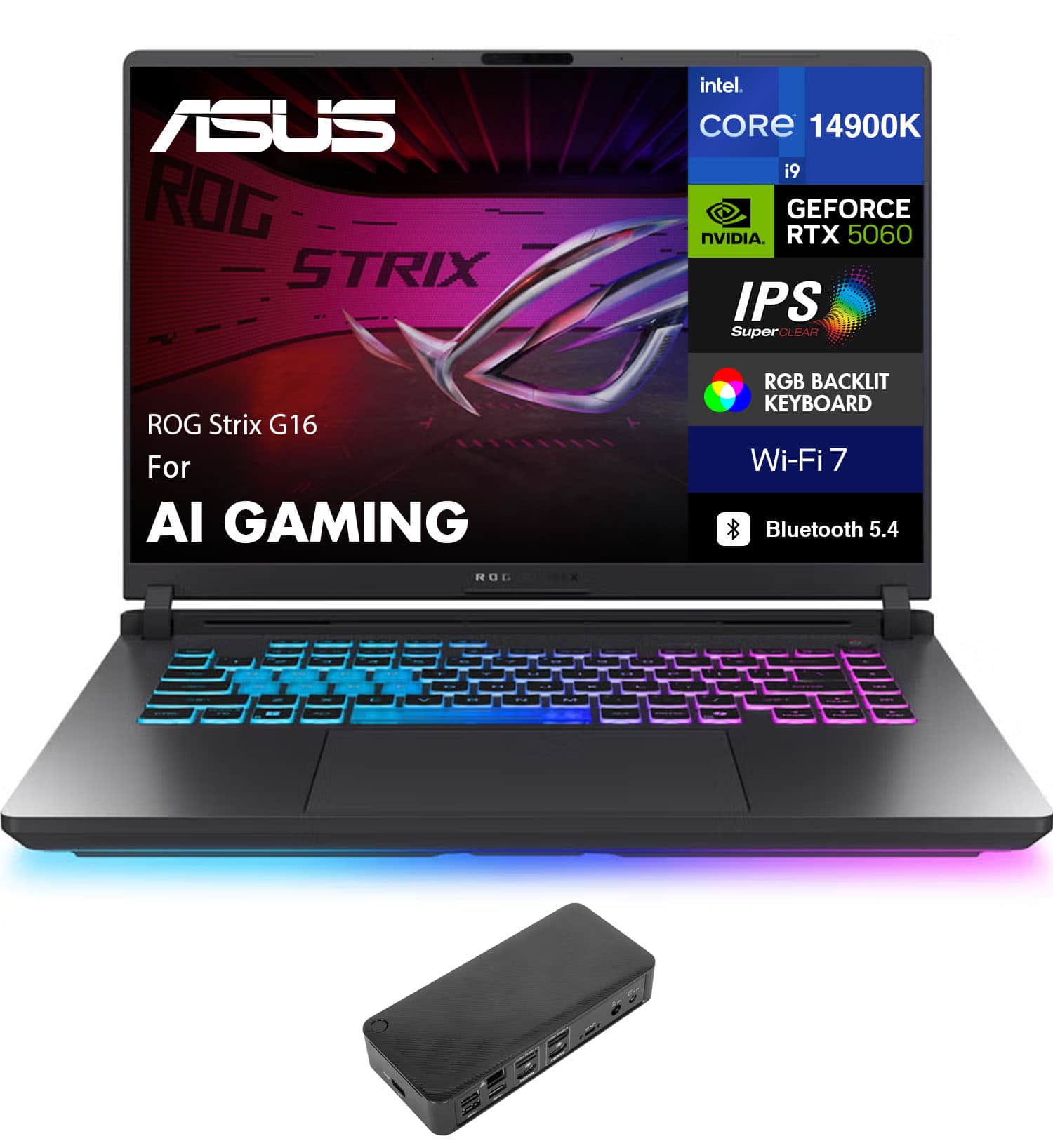 ASUS ROG Strix G16 Laptop 16.0 WUXGA (Intel i9 14900HX, 16GB DDR5