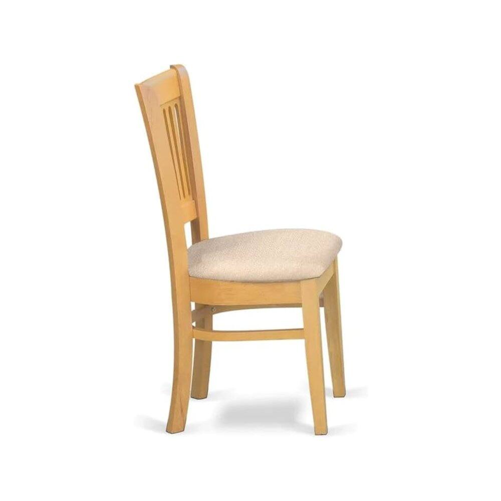 Alt View 3. FurniFact - 5 Piece Solid Wood Kitchen Table Set with Dining Chairs for Four - Brown.