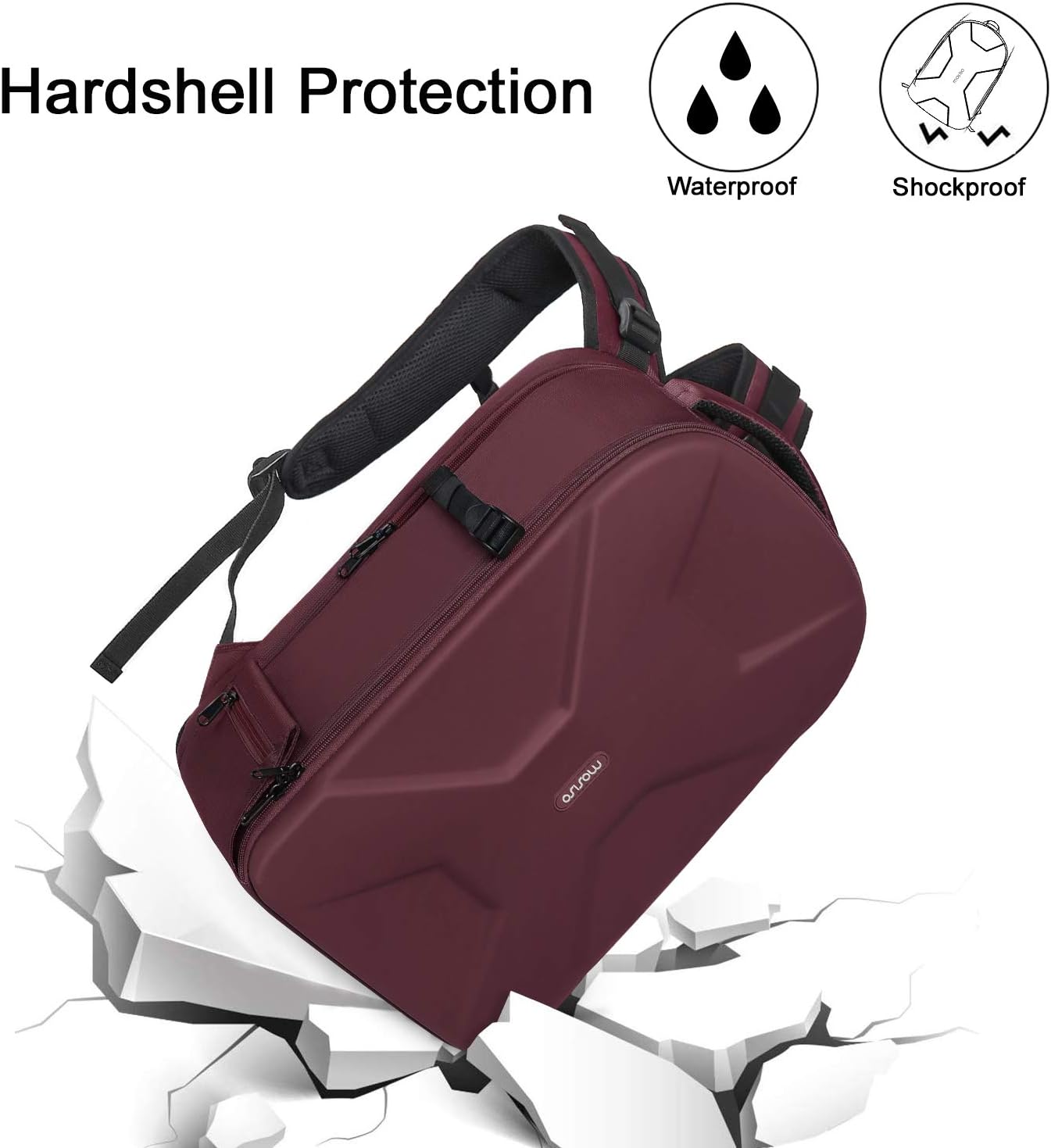 Hardshell Protection  
Waterproof  
Shockproof