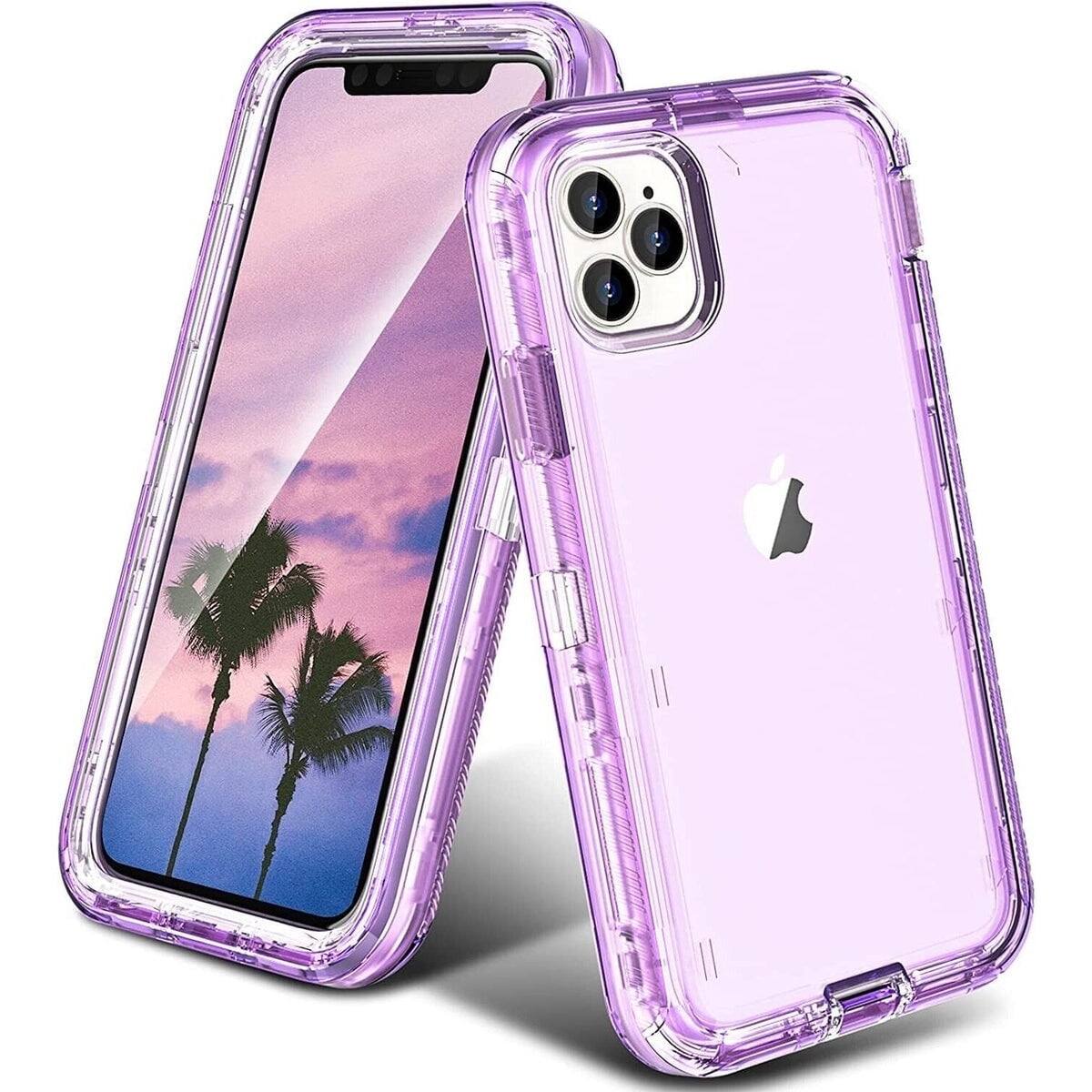 Entronix - Case for iPhone 15 Pro - [Clear] Triple-Layer Heavy Duty Protection - Purple