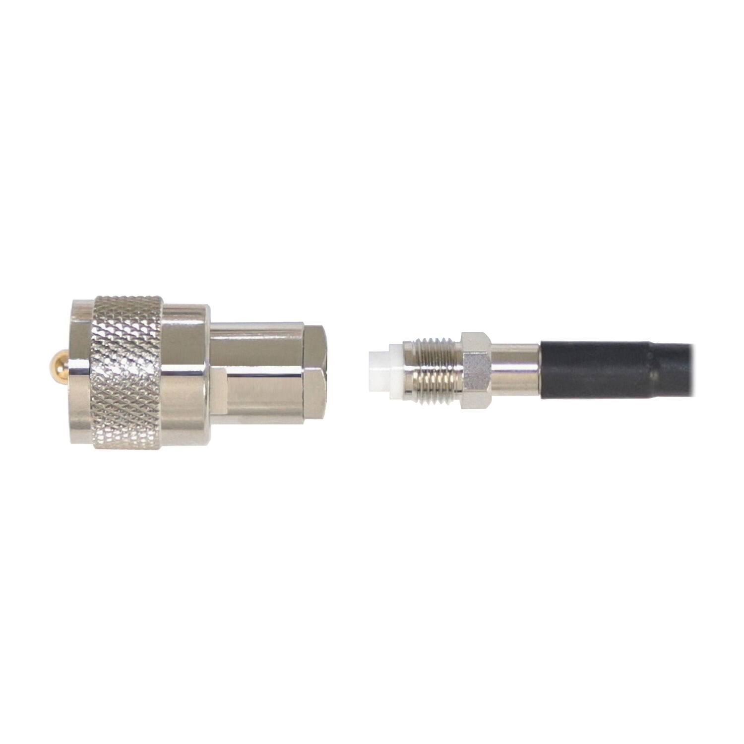 Alt View 7. Browning - Browning BR-1024-UHF Adjustable Trunk Mount with Preinstalled UHF PL-259 Connector with FME-Female Attached, Fits up to - Silver.