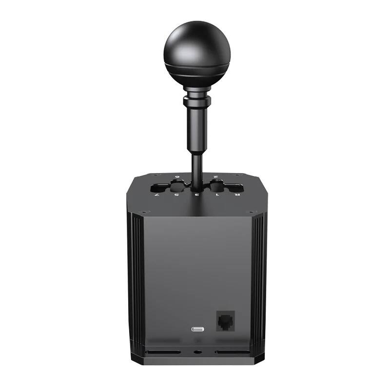 Back. PXN - PXN SF U 7+R H-Pattern Sim Racing Gear Shifter with 16-Bit Sensor (USB & RJ11) - Black.