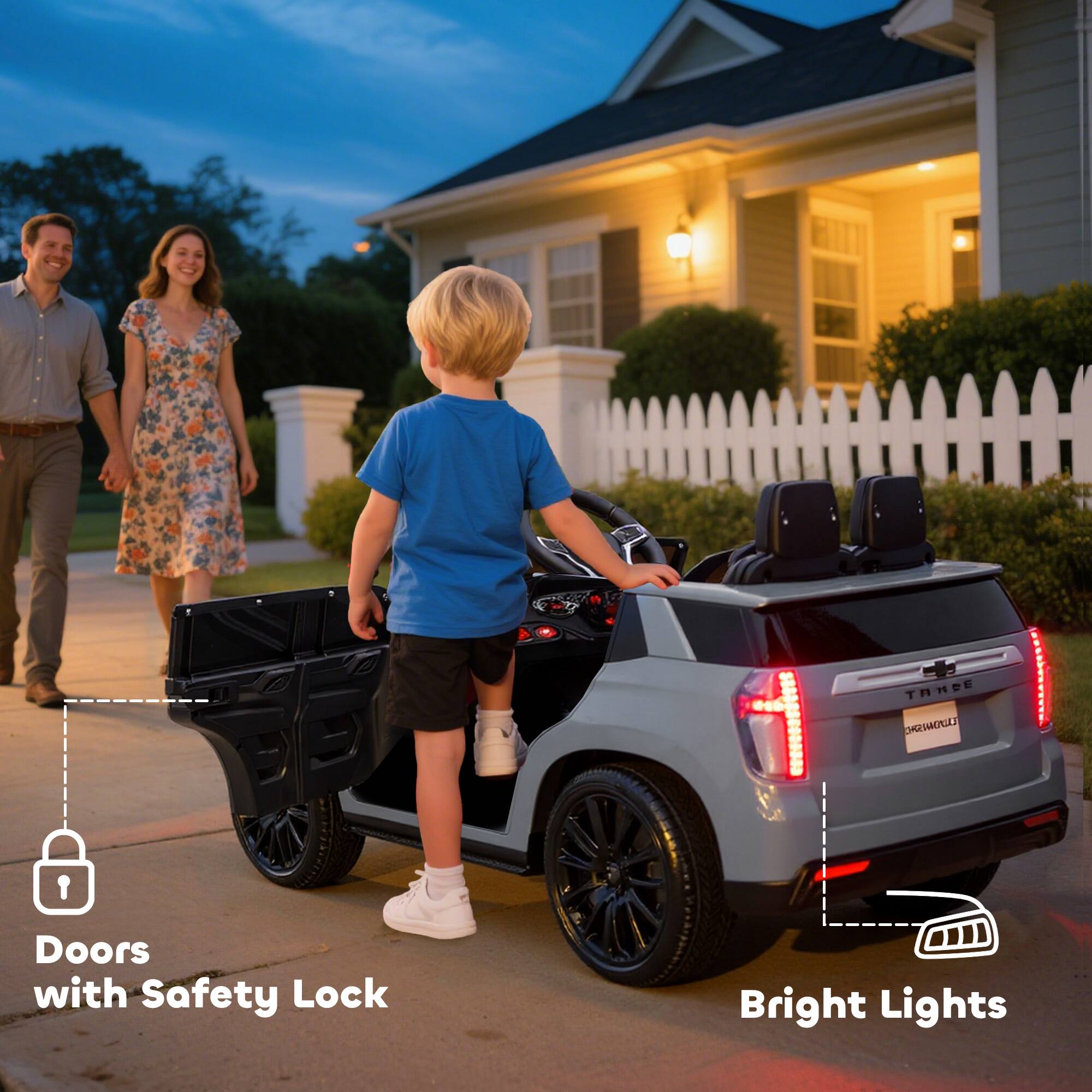 Doors with Safety Lock  
Bright Lights