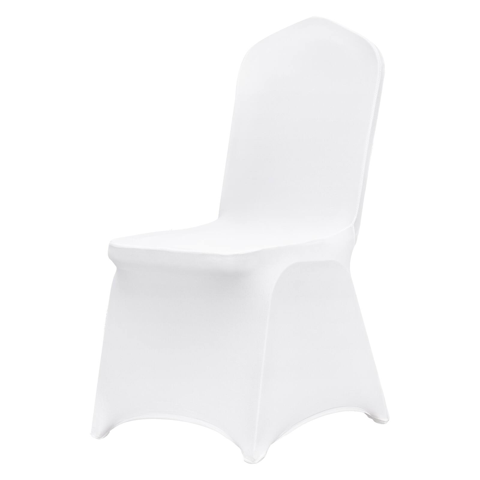 Alt View 5. VEVOR - Stretch Spandex Folding Chair Covers, Universal Fitted Chair Cover, Removable Washable Protective Slipcovers, for Party - White.