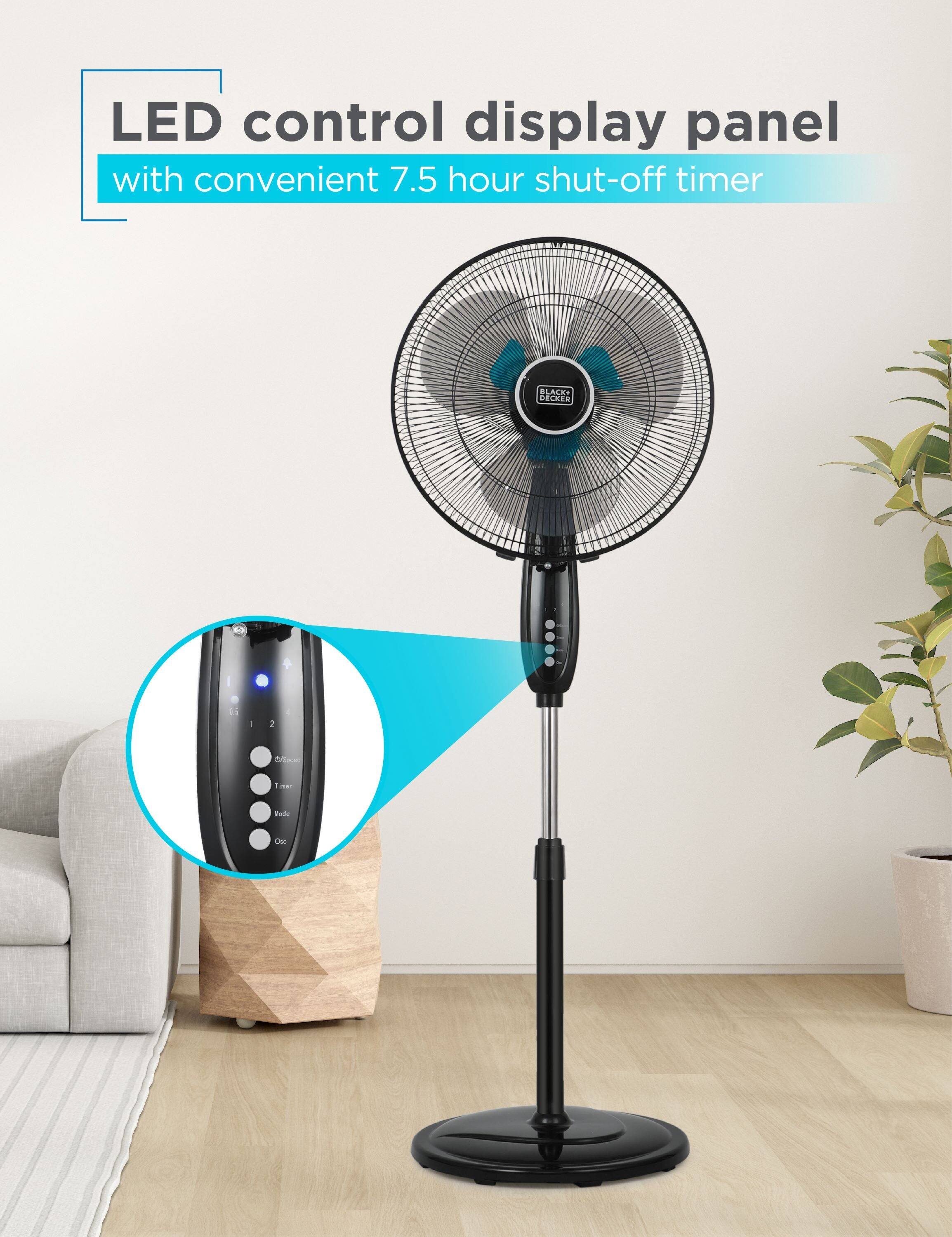 LED control display panel with convenient 7.5 hour shut-off timer