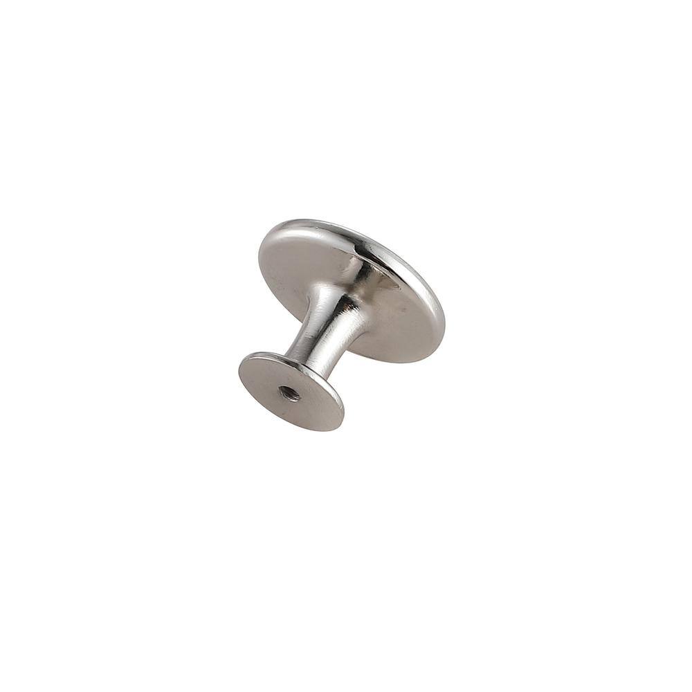 Left. Elegant Decor - Logyn 1.3" Diameter Brushed Nickel Mushroom Knob Multipack (Set of 10) - Brushed Nickel.
