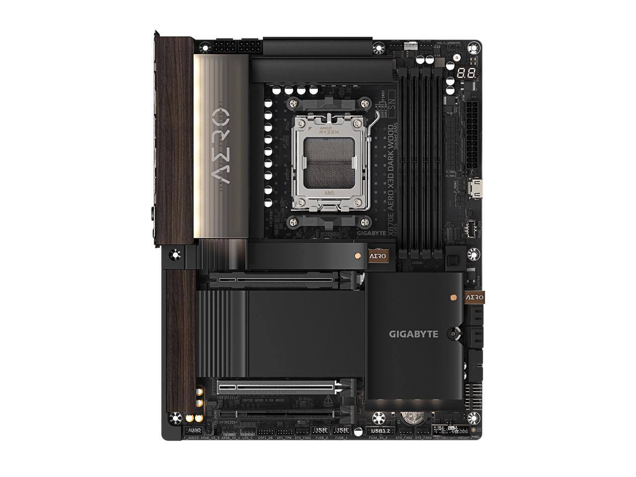 AZRO AM5 RYZEN AM5 DARK X3D AERO GIGABYTE 870E DDR5 8.8 AERO A R0 GIGABYTE -n AUOIO niEa te ss n USE USH use rusa US3.2