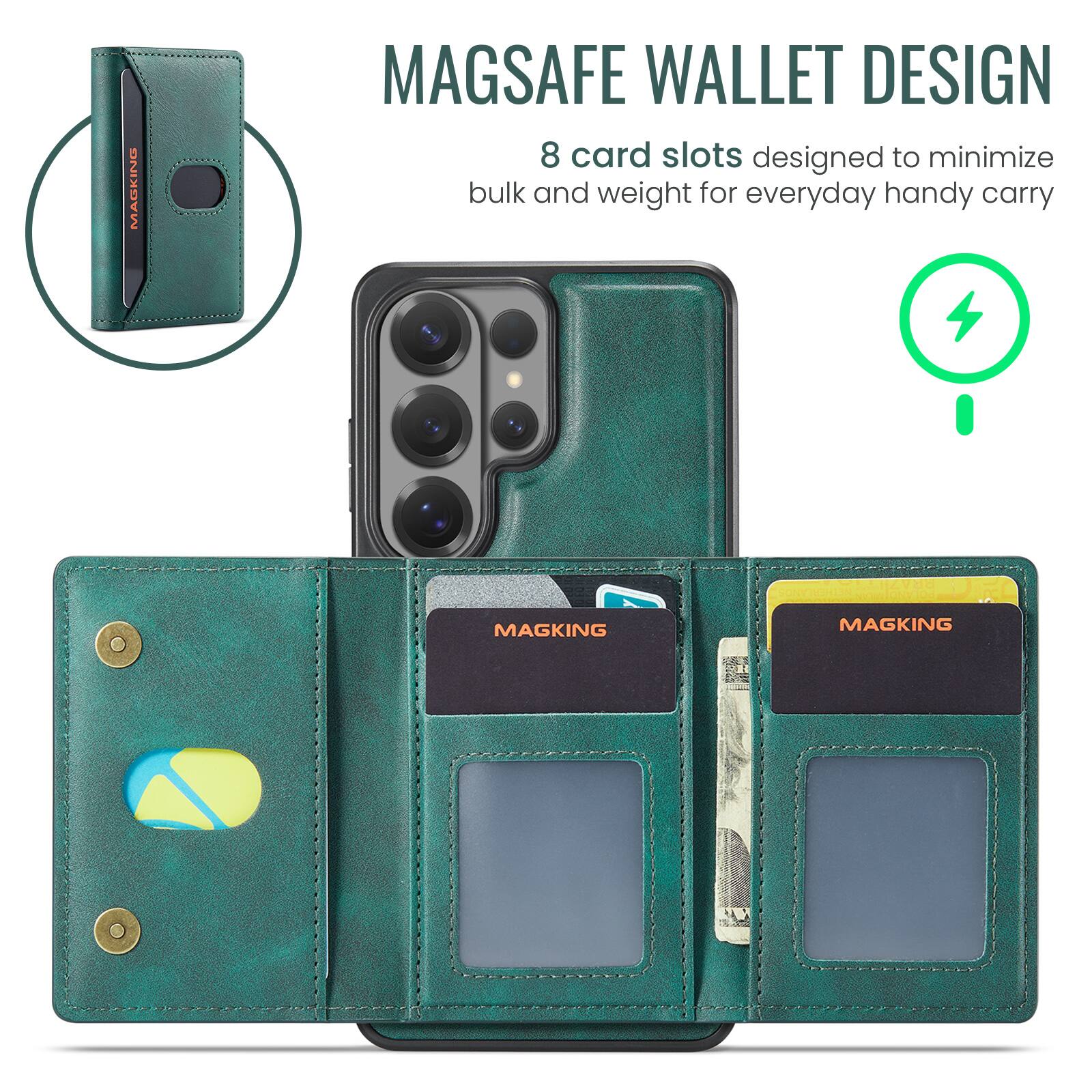 MAGSAFE WALLET DESIGN  
8 card slots designed to minimize bulk and weight for everyday handy carry