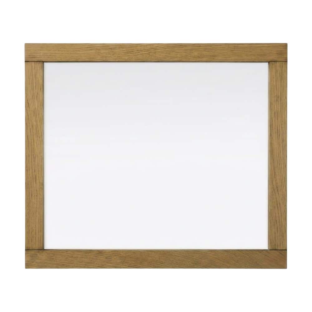 Elegant Kitchen and Bath - Noah Wooden Rectangle Mirror 30 x 36 - Honey Teak price history on PriceWatchPro