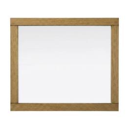 Elegant Kitchen and Bath - Noah Wooden Rectangle Mirror 30 x 36 - Honey Teak
