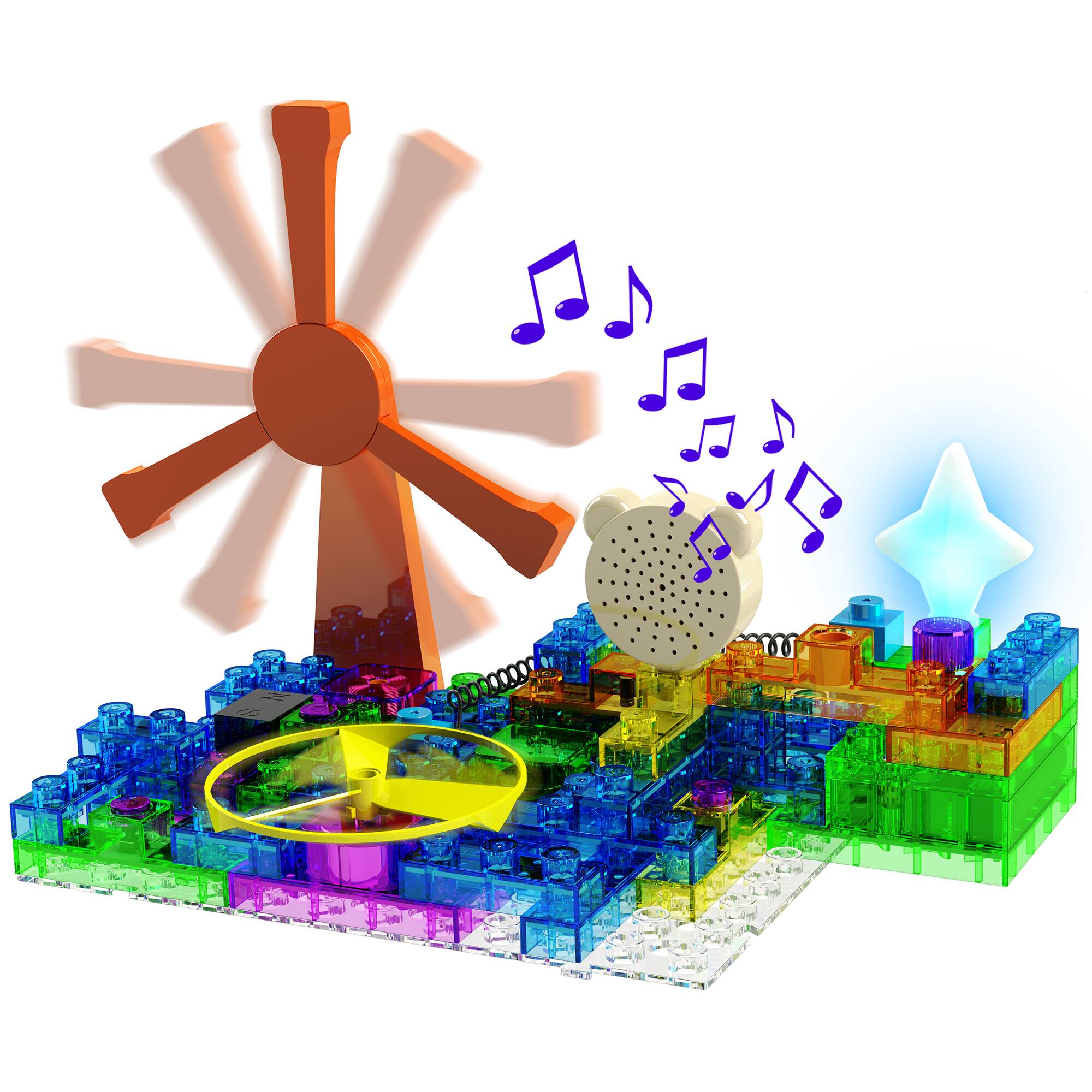 Back. E-Blox - Circuit Blox: BYO Magnetic Induction Spinner Super Circuit - Ages 8+.