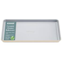 Bakken- Swiss - Bakken 10x15.5 Non-Stick Cookie Sheet – Non-Toxic Ceramic, Easy to Clean, Aluminum Bakeware in Elegant - Cream
